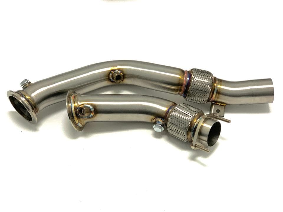 MAD S55 F8x M2C/M3/M4 Downpipes w/ Flex Section