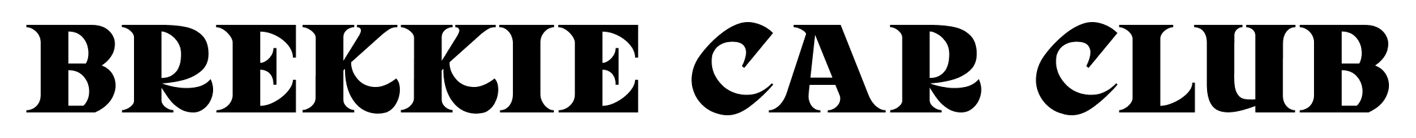 Brekkie Car Club Logo BLK Horizontal
